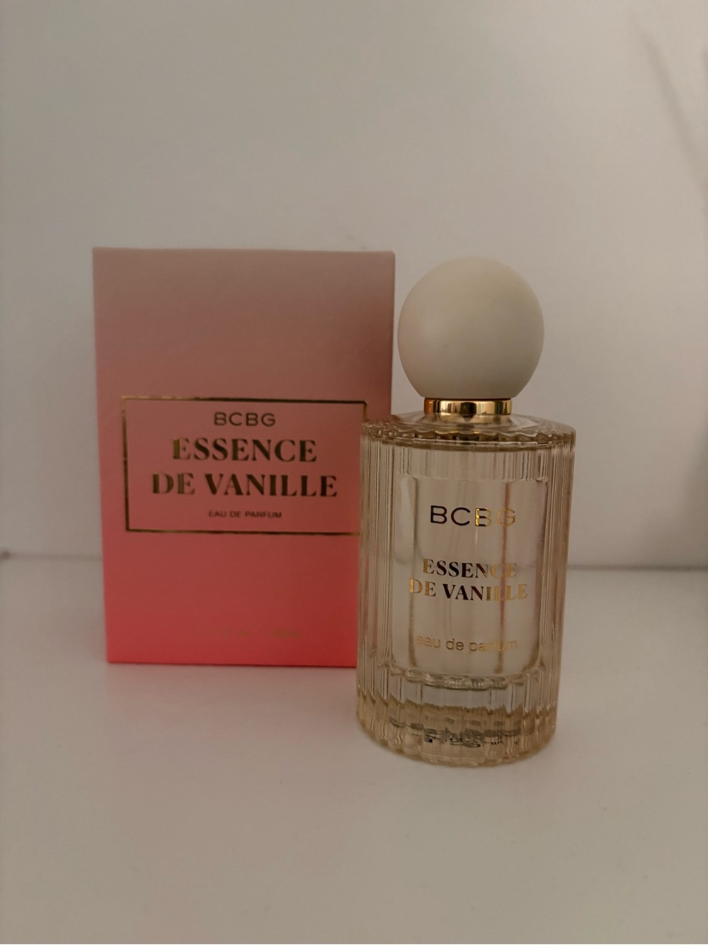 BCBG Essence de Vanille - Cream Cap & Pale Gold Bottle